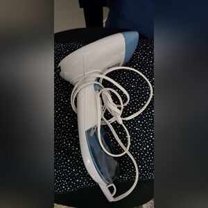 Handheld Garment Steamer - White and Blue